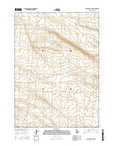 Crows Nest Butte 2017 topographic map thumbnail