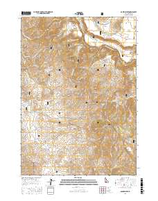 Danskin Peak 2017 topographic map thumbnail