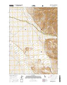 Donkey Hills NW 2017 topographic map thumbnail
