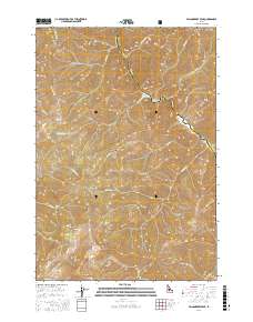 Falconberry Peak 2017 topographic map thumbnail