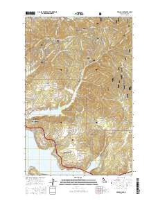 Fernan Lake 2017 topographic map thumbnail