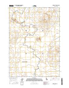 Fingers Butte 2017 topographic map thumbnail