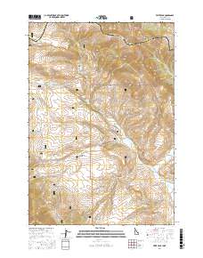 Fritz Peak 2017 topographic map thumbnail
