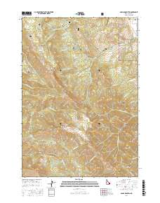 Garns Mountain 2017 topographic map thumbnail