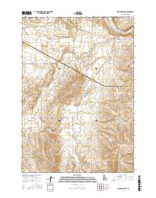 Granger Butte 2017 topographic map thumbnail