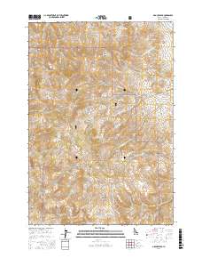 Grouse Peak 2017 topographic map thumbnail