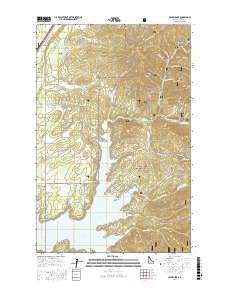 Hayden Lake 2017 topographic map thumbnail