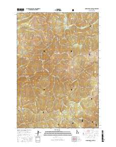 Horse Creek Butte 2017 topographic map thumbnail