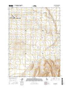 Hub Butte 2017 topographic map thumbnail