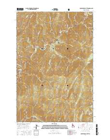 Huckleberry Butte 2017 topographic map thumbnail