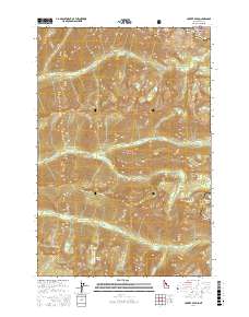 Hunter Peak 2017 topographic map thumbnail