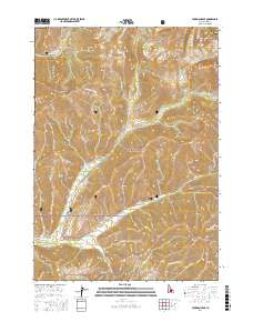 Hyndman Peak 2017 topographic map thumbnail