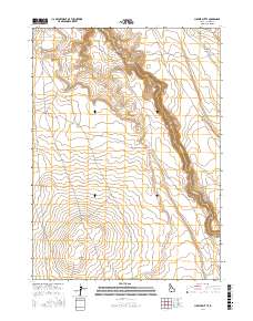 Juniper Butte 2017 topographic map thumbnail