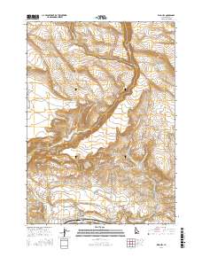 King Hill 2017 topographic map thumbnail