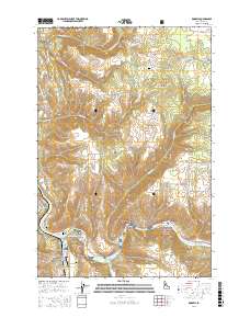 Kooskia 2017 topographic map thumbnail