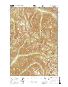 Saddle Mountain 2017 topographic map thumbnail