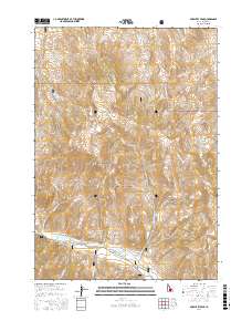 Porphyry Peak 2017 topographic map thumbnail
