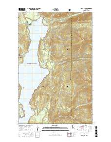Priest Lake NE 2017 topographic map thumbnail