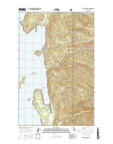 Priest Lake SE 2017 topographic map thumbnail