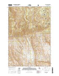 Rush Peak 2017 topographic map thumbnail