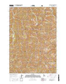Shellrock Peak 2017 topographic map thumbnail