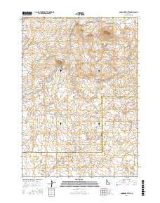 Snowshoe Butte 2017 topographic map thumbnail