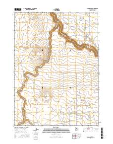 Tuanna Butte 2017 topographic map thumbnail