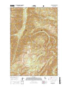 Wahoo Peak 2017 topographic map thumbnail