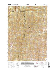 Wards Butte 2017 topographic map thumbnail