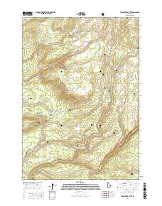 Warm River Butte 2017 topographic map thumbnail