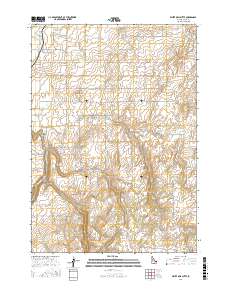 White Owl Butte 2017 topographic map thumbnail