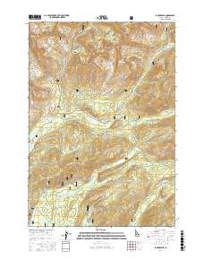 Langer Peak 2017 topographic map thumbnail