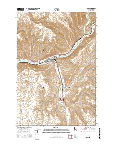 Lapwai 2017 topographic map thumbnail