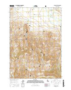 Lehman Butte 2017 topographic map thumbnail