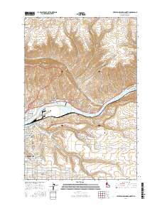 Lewiston Orchards North 2017 topographic map thumbnail