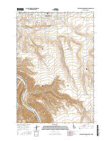 Lewiston Orchards South 2017 topographic map thumbnail