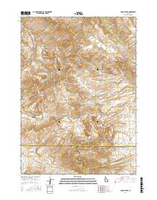 Lincoln Peak 2017 topographic map thumbnail