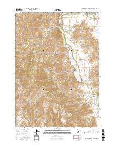 Little Wood River Reservoir 2017 topographic map thumbnail