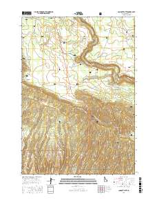 Lookout Butte 2017 topographic map thumbnail