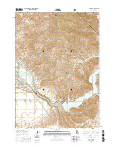 Lucky Peak 2017 topographic map thumbnail