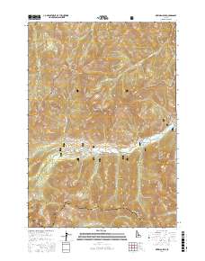 Meridian Peak 2017 topographic map thumbnail