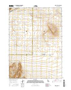 Milner Butte 2017 topographic map thumbnail