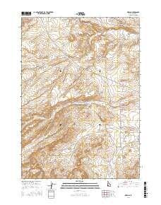 Oreana 2017 topographic map thumbnail