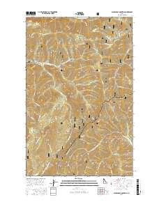 Packsaddle Mountain 2017 topographic map thumbnail