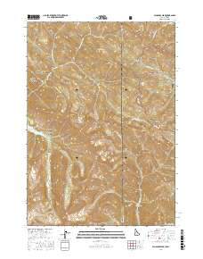 Palisades Peak 2017 topographic map thumbnail