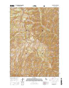 Papoose Peak 2017 topographic map thumbnail
