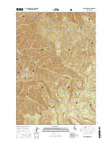 Pine Creek Ridge 2017 topographic map thumbnail