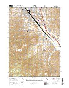 Pocatello South 2017 topographic map thumbnail