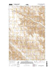 South of Four Buttes 2017 topographic map preview