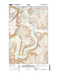 Southwest Great Falls 2017 topographic map thumbnail